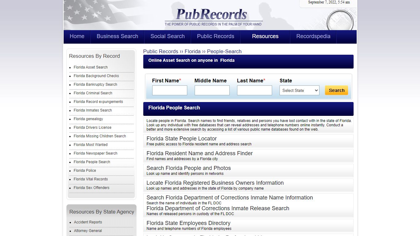 Florida People-Search - Pubrecords.com