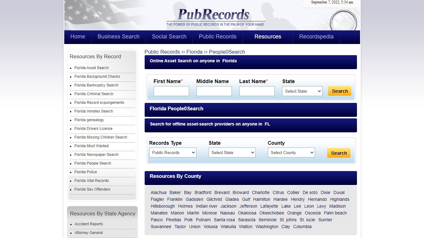 Florida People Search - Pubrecords.com